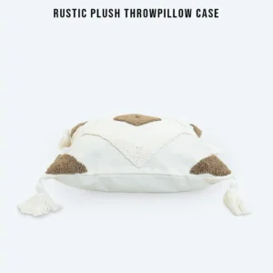 RUSTIC PLUSH THROWPILLOW CASE
